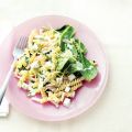 Fusilli met spinazie, citroen en slagroom