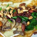 Vega: Pannenkoeken met brie, spinazie, noten,[...]