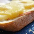 Lunch: Brood met ham, kaas en ananas