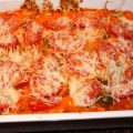 Ravioli met tomaten-mascarpone saus