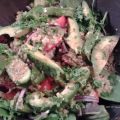 Avocoado salade met quinoa.