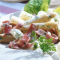 Salade van asperges met ham en kervel