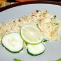 Thaise gebakken rijst met krab