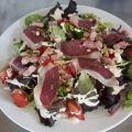 Vakantie-eten: salade maigret de canard