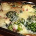 Ovenschotel: Romige bloemkool broccoli wortel