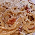 Spaghetti Carbonara met gerookte zalm