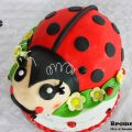 How to make a ladybug cake topper