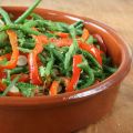 Salade van sperziebonen en paprika