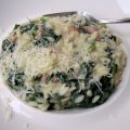 Risotto met spinazie en gorgonzola