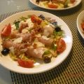 Salade met gevulde rauwe ham met rucola en[...]