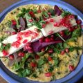 Coriander Egg Wrap with Brie