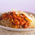 Spaghetti met zalmsaus