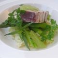 Limoen risotto met tonijn en gegrilde groene[...]