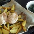 Pikante kipfilet met geroosterde aardappel en[...]