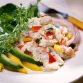 Caribean Crab Salade met romige Gember dressing