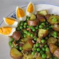 Ovenaardappels en erwtjes in pesto-salade[...]