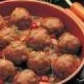 Spaanse gehaktballetjes in tomatensaus (tapas)