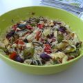Gegrilde groenten salade met orzo