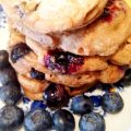 Volkoren Blueberry Pancakes, zonder melk & ei!