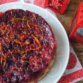Cranberry upside-downcake
