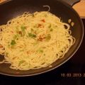 Spaghetti aglio e olio ( met knoflook, pepers[...]