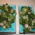 Overheerlijke tarbot sashimi salade met wasabi
