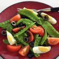 Lauwwarme salade van peultjes