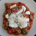 Spinazie-gnocchi met tomaten en mozzarella