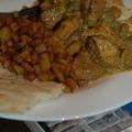 Pittige curry met kip