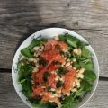 Detox-salade: Zalm, witte bonen en munt