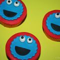 How To | Sesamstraat: Koekiemonster Cupcakes