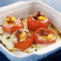Eenvoudige ovenschotel tomaten met eieren