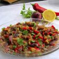 Közlenmiş biberli patlıcan salatası (Turkse[...]