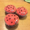 Inspiratie: lieveheersbeestje cupcakes