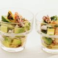 Salade met zeevruchten en kruidenolie