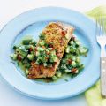Gebakken zalm met pittige salsa