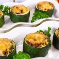 Gevulde courgette met gehakt uit de oven