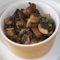 Gebakken knoflook-champignons