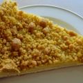 Kruimelvlaai met pudding