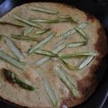 Socca with shaved green asparagus (GF-SF-DF-V)
