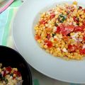 Maissalade met Tomaten, Feta en Munt
