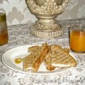 Sandwich met geitenkaas, honing en tijm