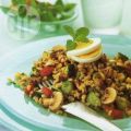 Salade van tarwe en maïs