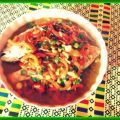 Red snapper met pittige currysaus