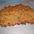 Plaatkoek met havermout en appelmoes