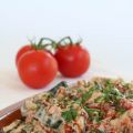 Grove courgette-tomatensalade