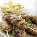 Lamskofta`s met kikkererwtenpuree