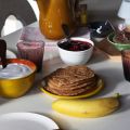 Vegan speltpannenkoekjes.