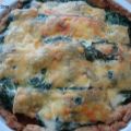 Quiche met gehakt en verse spinazie