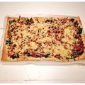 Plaattaart met cavalo nero en shoarma